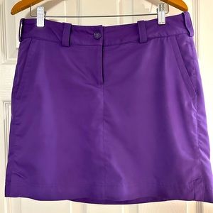 Nike dri fit  tour performance golf skort in purple size 8